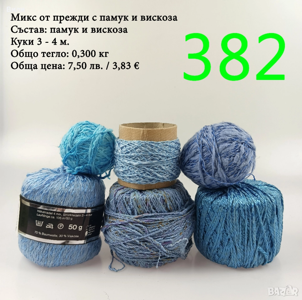 Евтини прежди в малки количества - нови и остатъци , снимка 1