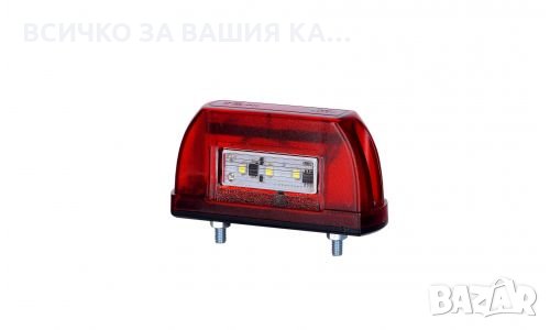 Червено LED ЛЕД осветление за номер, 12-24V , снимка 1