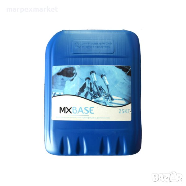 	Алкален препарат за почистване на доилно оборудване - MX Base, снимка 1