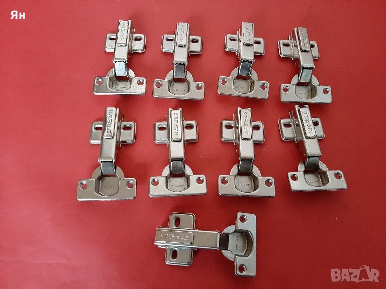  HAFELE 2A10 Панти и Механизми за Шкафове на Мебели-9бр. , снимка 1