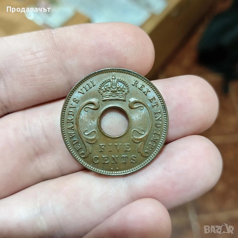 5 цента 1936 г. Британска Източна Африка, снимка 1