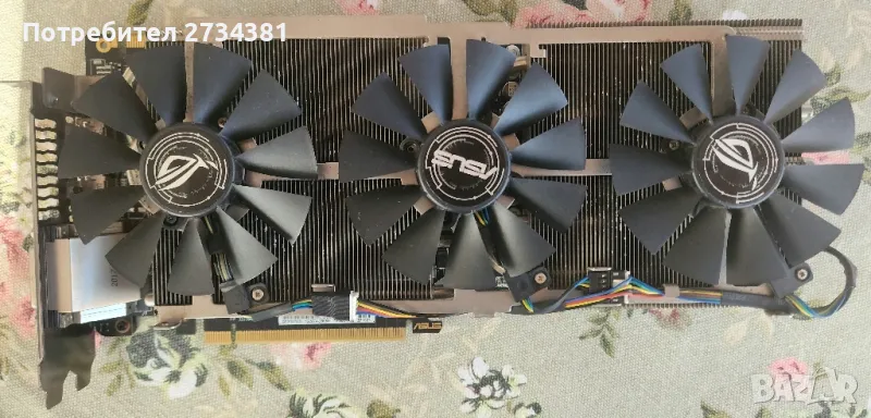 Видео карта Asus Rog Strix 1070 Ti 8GB, снимка 1