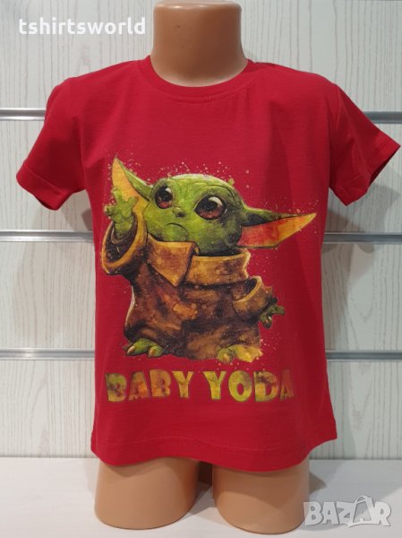Нова детска тениска с дигитален печат Бейби Йода, Star Wars (Междузведни войни), снимка 1