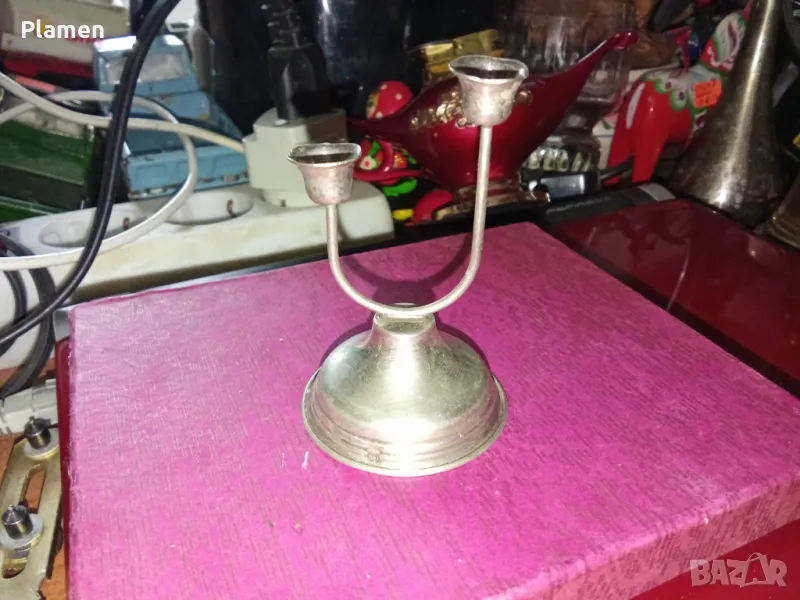 Малко свещниче от сребро , снимка 1