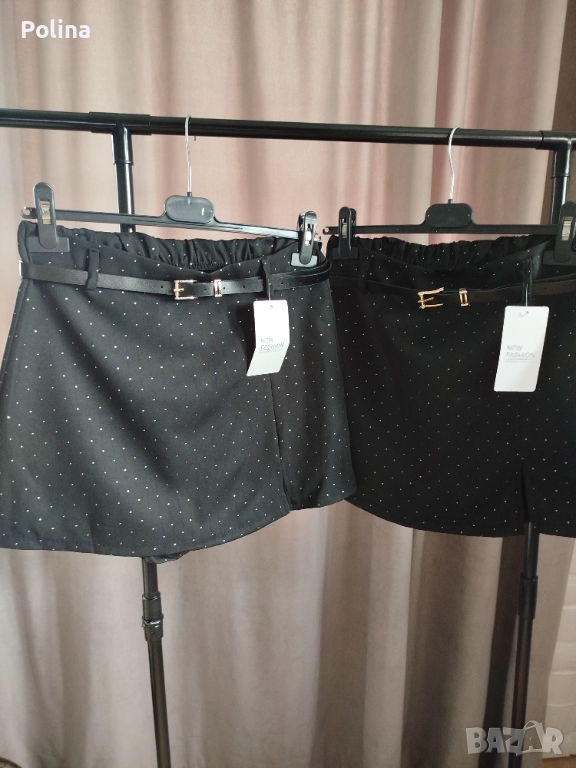 Дамска пола, пола панталон с камъни, снимка 1