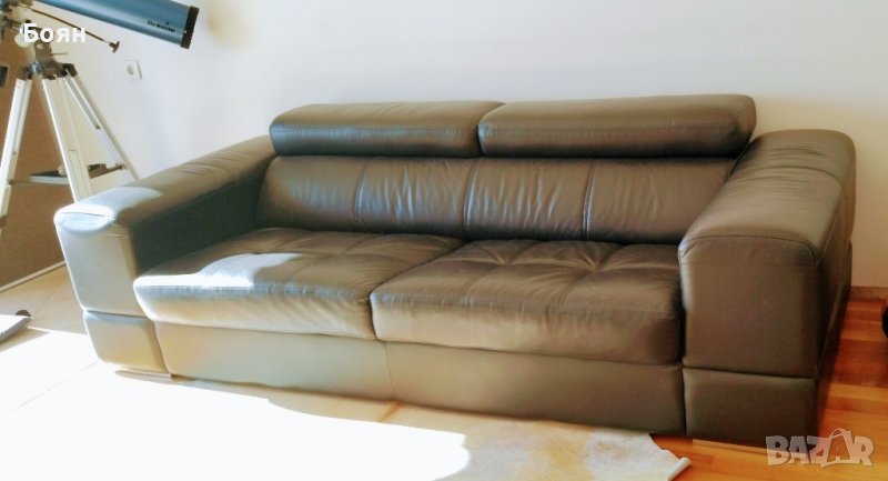 Кожен диван естествена кожа, снимка 1
