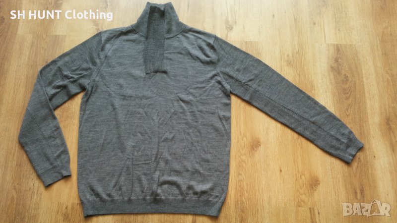 SELECTED Shine Zip Neck EXP 100% Merino Wool размер XL за лов риболов блуза 100% Мерино Вълна - 532, снимка 1