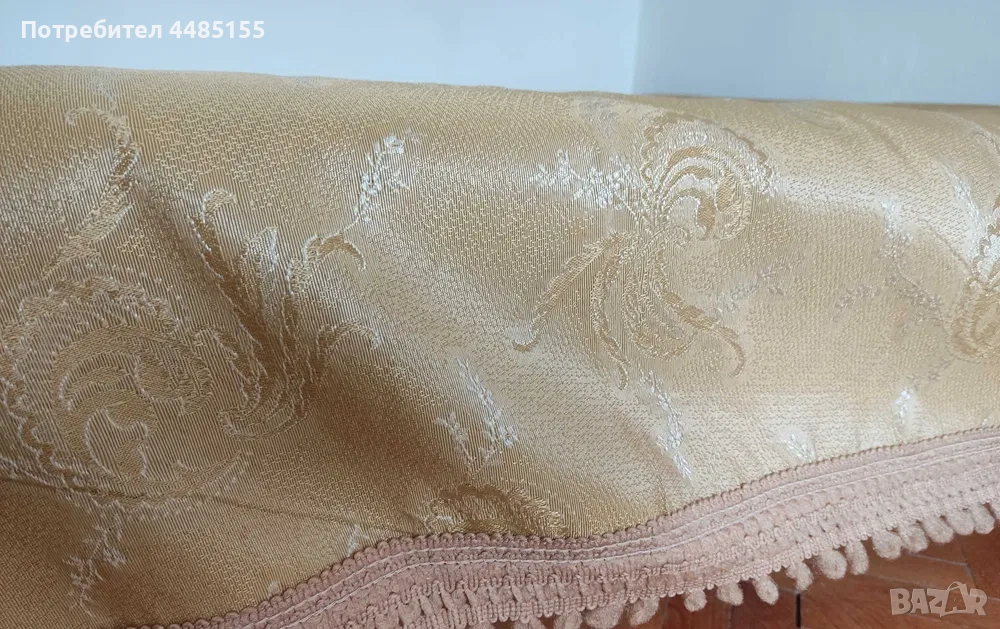 Покривка за спалня/диван старо злато, снимка 1