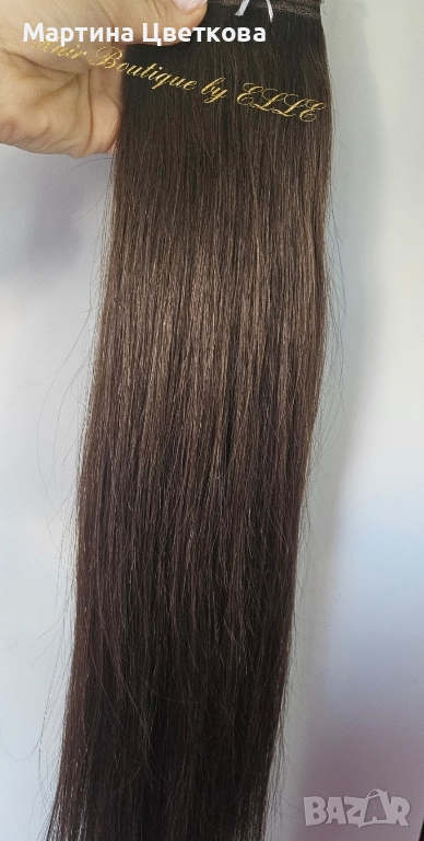 Европейска естествена коса на цяла треса , снимка 1