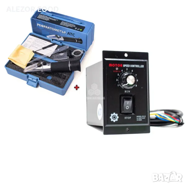 Регулатор обороти със запазване на мощ. до 400W +Рефрактометър за мед, снимка 1