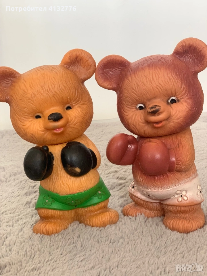 гумени играчки „Боксерска мечка“ от соца, снимка 1