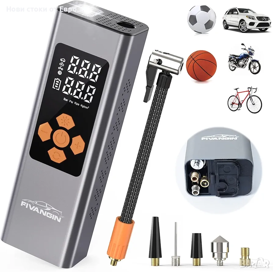 FIVANGIN Електрическа въздушна помпа, 150 PSI, снимка 1