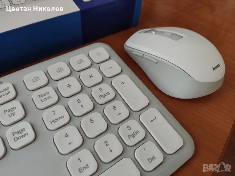 Безжична клавиатура с мишка, USB и Bluetooth , снимка 1