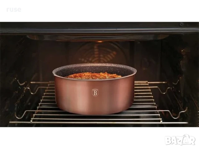 НОВ! Комплект съдове Berlinger Haus – 9 части, индукция, удобна дръжка, снимка 3 - Съдове за готвене - 50983157