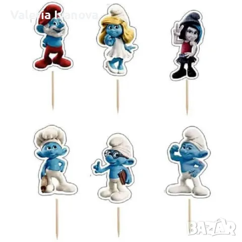 Комплект топери Smerfy, 6 броя 99971