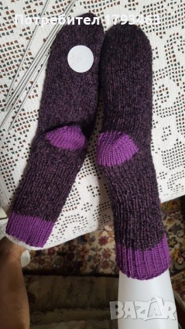 Ръчно плетени дамски чорапи размер 36, снимка 2 - Дамски чорапи - 29959131
