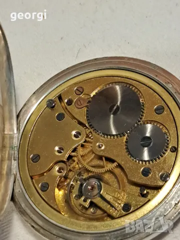 швейцарски сребърен джобен часовник Levrette , снимка 13 - Антикварни и старинни предмети - 47667487