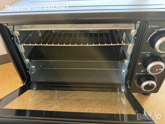Мини електрическа фурна OptimumX, снимка 4 - Печки, фурни - 56105073