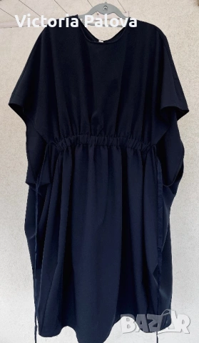 Уникална авангардна находка на Souvenir Italy - Нестандартен силует в Deep Navy, снимка 4 - Рокли - 53953605