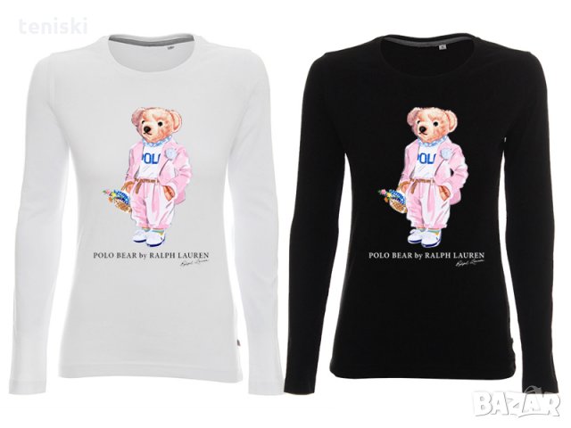  Дамска блуза Ralph Lauren Polo Bear принт Модели и размери , снимка 3 - Блузи с дълъг ръкав и пуловери - 34115012