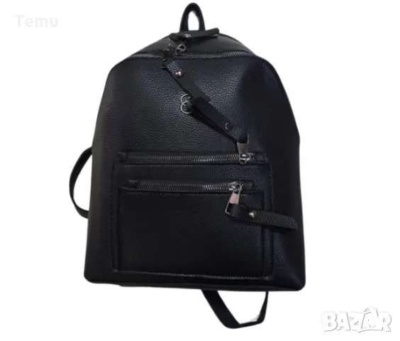 Ежедневна дамска кожена раница, снимка 1