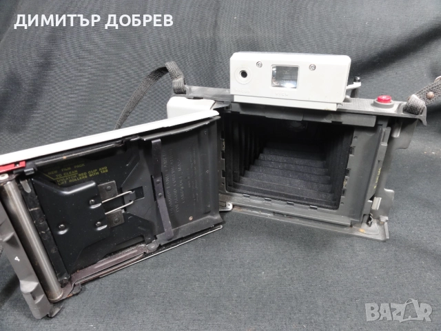 СТАР РЕТРО МЕХОВ ФОТОАПАРАТ POLAROID LAND CAMERA AUTOMATIC 103, снимка 12 - Антикварни и старинни предмети - 52681215