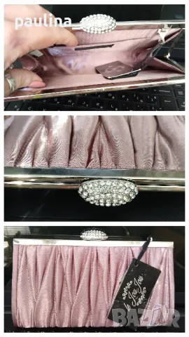 Бутик / нова чанта / клъч / пясъчна коприна "Le Lou Lou" by Cacharel 