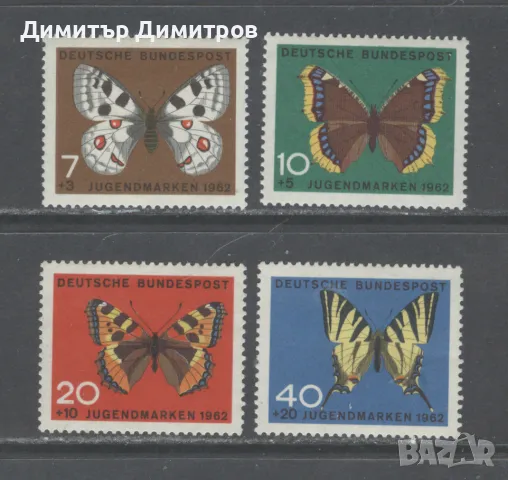 Германия 1962г - Мi 376/79 комплектна серия чиста, снимка 1