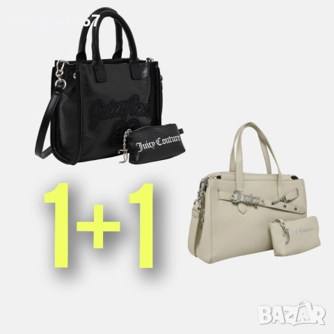 Комплект Две Чанти Juicy Couture С Портмонета Еко Кожа , снимка 1
