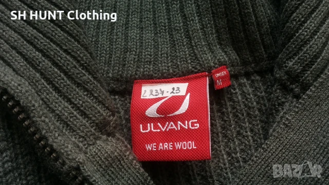 ULVANG Half Zip Sweater 100% Wool размер S / M пуловер 100% Вълна - 1328, снимка 13 - Пуловери - 51342460