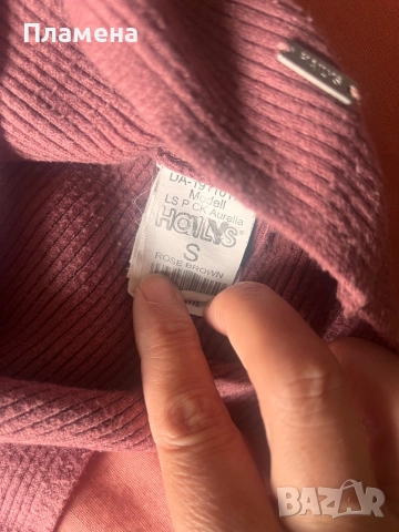 Топла розова блуза заваляна леко м , снимка 4 - Блузи с дълъг ръкав и пуловери - 51865242