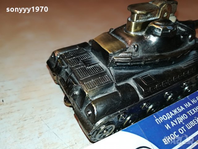 танк запалка-мед/месинг-антика от франция 0808212105, снимка 14 - Антикварни и старинни предмети - 33759801