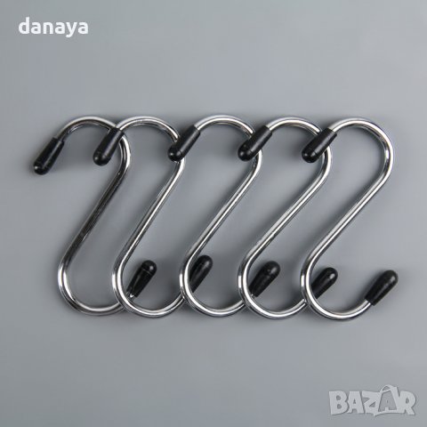 3064 Комплект S образни куки за закачане, 6 броя, снимка 7 - Закачалки - 38011128