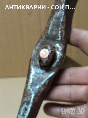 Соц Стар Ръчно Кован Каменоделски Чук 0.730кг. Номер 607., снимка 6 - Антикварни и старинни предмети - 53224607