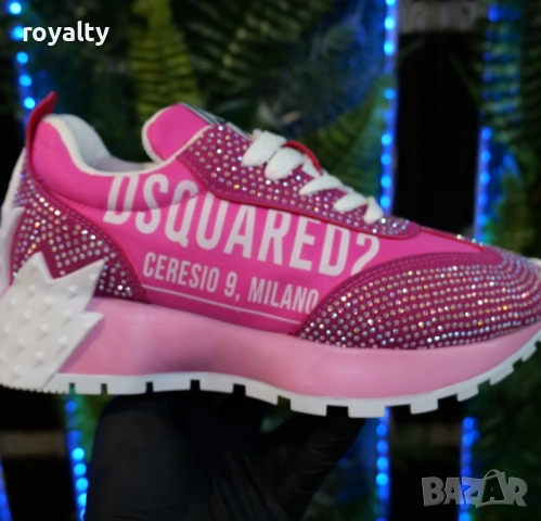 Дамски маратонки Dsquared2 Цвят - Розово, снимка 3 - Маратонки - 51629244