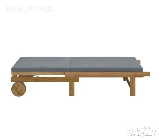 Висококачествен шезлонг от акациева дървесина , снимка 2 - Градински мебели, декорация  - 49731977