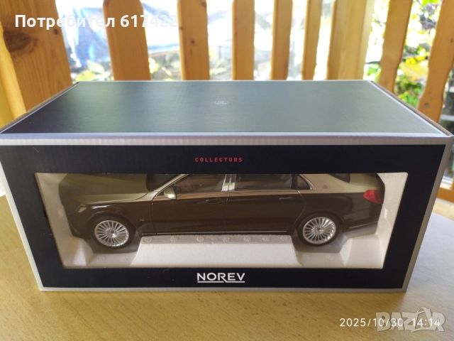 1:18 Метален модел на Mercedes-Maybach S650  /2018/ - Norev, снимка 1