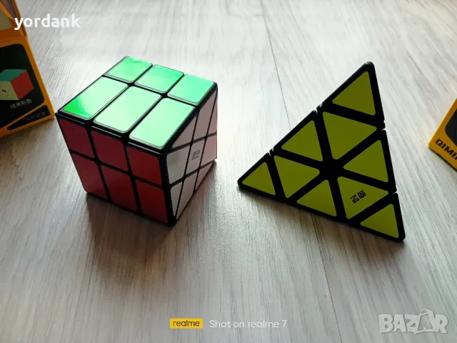 Комплект кубчета на рубик QiMing SpeedCube, снимка 3 - Пъзели - 48941709