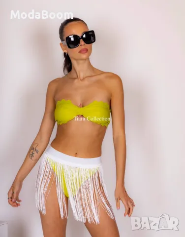 Плажна дамска пола в два цвята , снимка 4 - Поли - 48076968