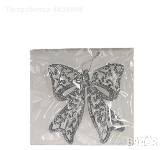 Коледна украса за елха - Блестяща панделка, снимка 3 - Декорация за дома - 52235247