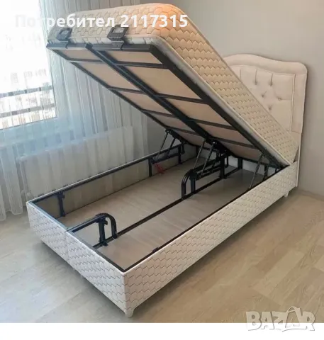 Легло с механизъм и матрак, снимка 3 - Спални и легла - 48393055