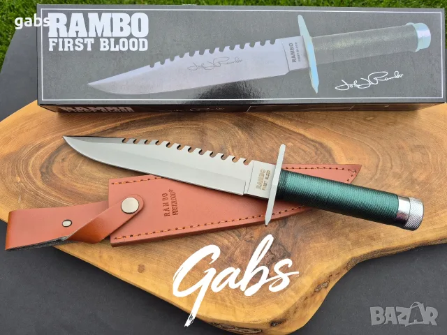 Нож за оцеляване RAMBO First Blood, снимка 2 - Ножове - 56226665