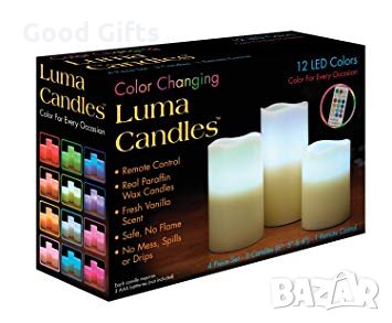 Luma Candles 3 бр. LED Релаксиращи Свещи, снимка 2 - Други - 30282479