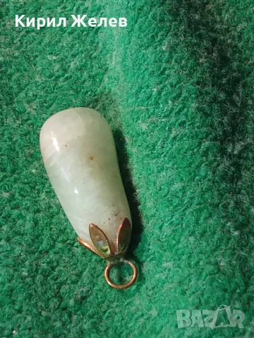 АРТ МЕДАЛЬОН с ПОЛУСКЪПОЦЕНЕН ЕСТЕСТВЕН КАМЪК МЛЕЧЕН КВАРЦ 25552, снимка 7 - Колиета, медальони, синджири - 35585587