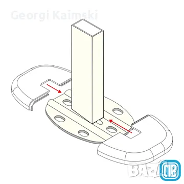 Регулируема ПОДОВА Конзола / Стойка за СТОМАНЕН радиатор, снимка 7 - ВИК - 49614125