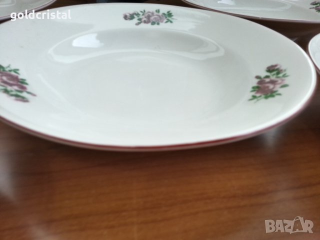 Стар български порцелан чинии плитки и дълбоки , снимка 9 - Чинии - 37487730