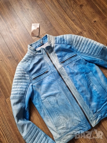 Страхотно мъжко яке , естествена кожа размер М , ново с етикет, , снимка 4 - Якета - 53202035