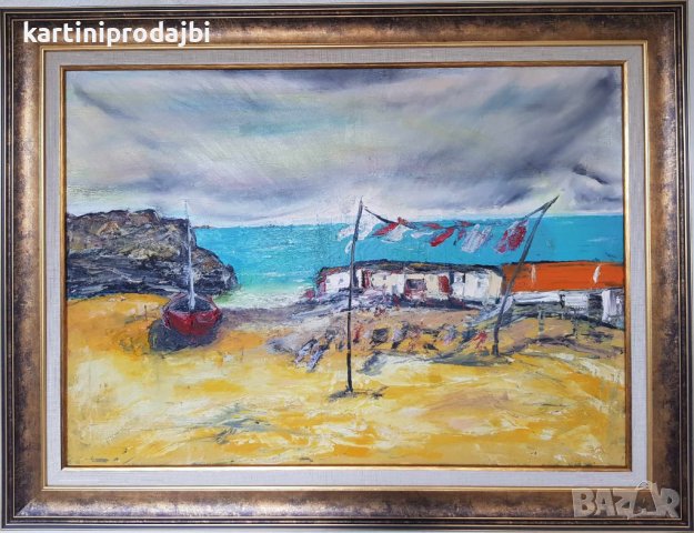 Маслена картина " Пясък и вятър ", снимка 2 - Картини - 44261318