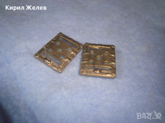 ПОЗЛАТЕНИ ФАСЕТИРАНИ КРИСТАЛНИ АР НУВО СТИЛ ОБЕЦИ 8908, снимка 4 - Обеци - 36502489