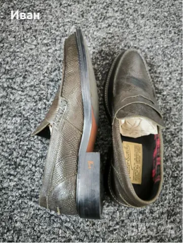  Scotch&Soda PREMIUM Leather loafers snake effect 44, снимка 4 - Официални обувки - 47645426